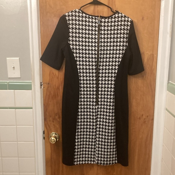 Perceptions New York Black and White Houndstooth Dress - Picture 5 of 7